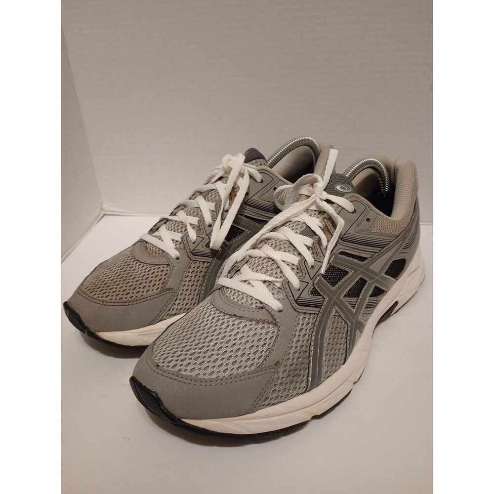 Asics Gel Contend 3 Mens Size 9.5  Silver Gray Retro Running Shoe Sneaker T5F4N